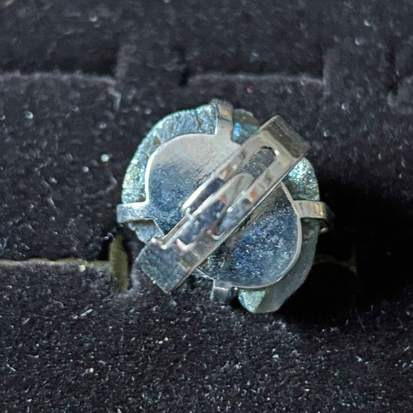 GEODE RING, GENUINE PINKS/PURPLES/BLUES AGATE, REAL GEM CHUNK REALLY SPARKLES, - Picture 2 of 3